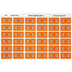 AVERY COLOUR CODE LABELS SERIES 3 ALPHABETICAL O 25 X 38MM