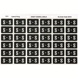 AVERY COLOUR CODE LABELS SERIES 3 ALPHABETICAL S 25 X 38MM