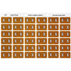 AVERY COLOUR CODE LABELS SERIES 3 ALPHABETICAL X 25 X 38MM