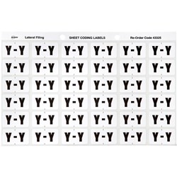AVERY COLOUR CODE LABELS SERIES 3 ALPHABETICAL Y 25 X 38MM