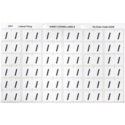 AVERY COLOUR CODE LABELS SERIES 3 ALPHABETICAL / 25 X 38MM