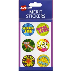 AVERY MERIT STICKERS PK96 INSPIRED BRIGHT