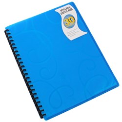 DISPLAY BK JEWEL A4 30 PKT BLUE