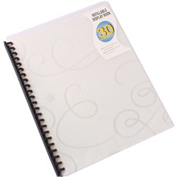DISPLAY BK JEWEL A4 30 PKT CLEAR