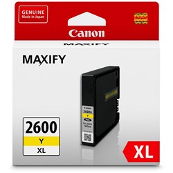 CANON INK CARTRIDGE PGI-2600XL Yellow 1,500 Pages