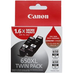 CANON PGI650XL BLACK CARTRIDGE TWIN PACK