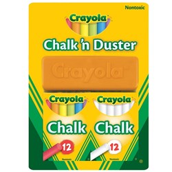 CRAYOLA CHALK & DUSTER SET