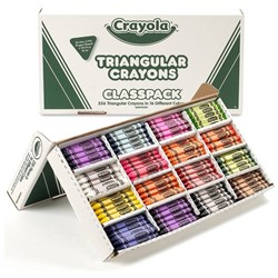 CRAYOLA TRIANGULAR CRAYONS 256 CLASSPACK