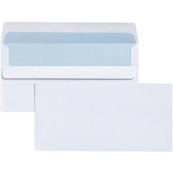 CUMBERLAND ENVELOPE DL Self Seal Plain Secretive White Box of 500