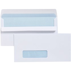 CUMBERLAND ENVELOPE DL Self Seal Window Face Secretive White Box of 500