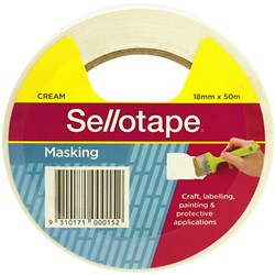 Masking Tape 18mmx50m Beige