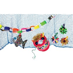 DECORATIVE FISHNET BLUE