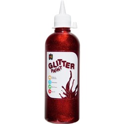 GLITTER PAINT 500ml RED