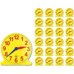 Right On Time Analogue Teacher & Student Clock Set - 25824 1 Teacher & 24 Student