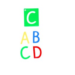 STENCIL SET ALPHABET UPPER Pkt26