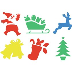 STENCIL CHRISTMAS STENCILS SET 6