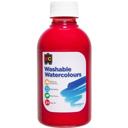 WASHABLE WATERCOLOUR RED 250ml