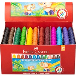 FABER CASTELL CHUBLET CRAYONS Wax Crayons 96s