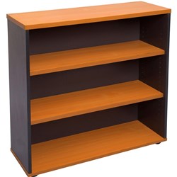 Rapid Worker Bookcase 900Wx315Dx900H Includes 2 Shelves Cherry and Ironstone