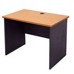 Rapid Worker Open Desk 900mmWx600mmD Beech and Ironstone