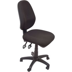 RAPIDLINE OPERATOR CHAIR Ergonomic High Back SF Black Fabric