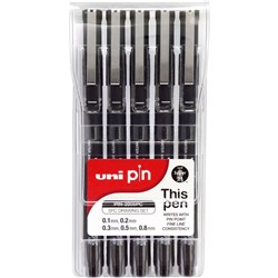 UNI PIN200 FINELINE 5 PIECE WALLET