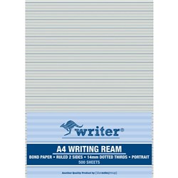 WRITING PAPER 14mm DOTTED PORTRAIT