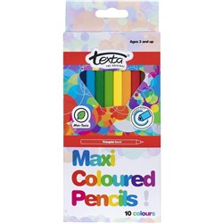 TEXTA MAXI TRIANGULAR PENCILS 10