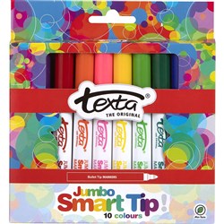TEXTA JUMBO SMART TIP MARKERS WLT10