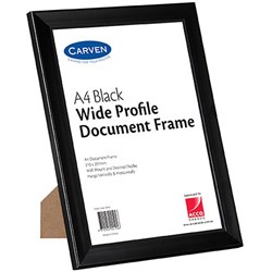 CARVEN DOCUMENT FRAME A4 Plastic Black