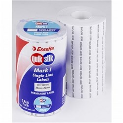 Quikstik Mark1 Labels Best Before Permanent 1500
