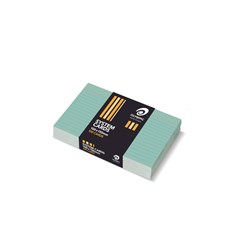 Olympic System Cards 100 x 150mm Ruled Green Pack Of 100 Pack of 100