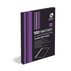 SHEET PROTECT OLYMPIC A4 HEAVY DUTY