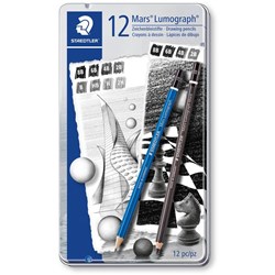 STAEDTLER LUMOGRAPH MARS PENCILS 2B 8B HB B F H  2H