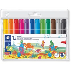 NORIS CLUB 12 JUMBO COLOUR MARKERS