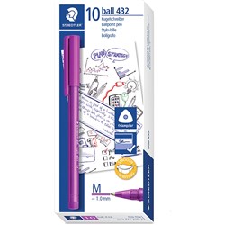 STAEDTLER STICK 432 PURPLE Box 10