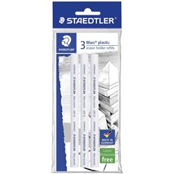 STAEDTLER MARS PLASTIC ERASER Refill For 528 50BKDA Pack of 3