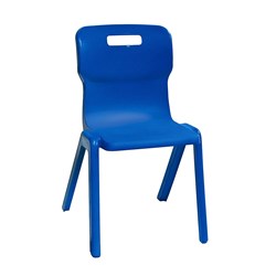 TITAN EDUCATION 4 LEG CHAIR 430mm High Blue
