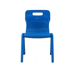 TITAN EDUCATION 4 LEG CHAIR 460mm High Blue