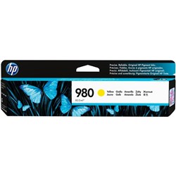HP 980 INK CARTRIDGE Yellow 6,600 pages
