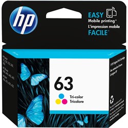 HP 63 TRI COLOUR INK 165 pages