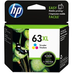 HP 63XL TRI COLOUR INK HY 330 pages