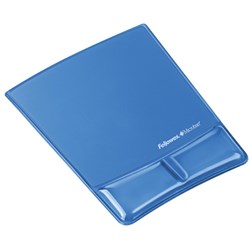 WRIST SUPPORT MOUSE PAD GEL CLEAR BLUE