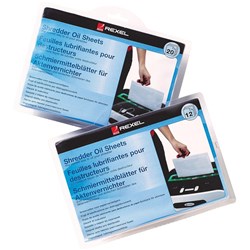 REXEL SHREDDER OIL SHEETS 12 PK