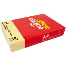 OFFICE CHOICE TINTS COPY PAPER A4 80gsm Yellow