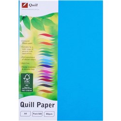 QUILL XL MULTIOFFICE PAPER A4 80gsm Marine Blue Pack of 500