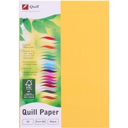 QUILL XL MULTIOFFICE PAPER A4 80gsm Sunshine Pack of 500