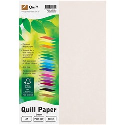 QUILL XL MULTIOFFICE PAPER A4 80gsm Cream Pack of 500