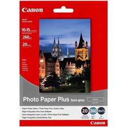 CANON S/GLOSS PHOTO PAPER 6X4 1686B012AA 20 Sheet 260gsm Pack of 20