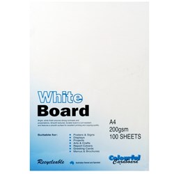 WHITEBOARD 200GSM A4 Pkt100